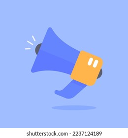 megaphone broadcasting speaker icon Make a loud noise to notify product promotions.