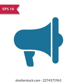 Megaphone, Bullhorn Icon. Professional vector icon, glyph style.