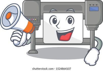 With megaphone Plotters﻿ with the a character shape