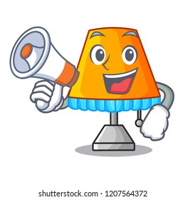 With megaphone character table office lamp in indoor