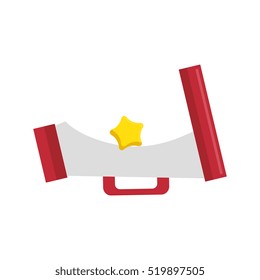 megaphone cinema isolated icon