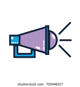 megaphone to communication mesage in the public