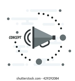 Megaphone concept design black