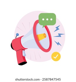 Megaphone   Concepts Style illustrations. EPS 10 File stock illustration