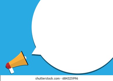 Megaphone with copy space,vector illustration