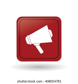 megaphone design over white background, vector illustration