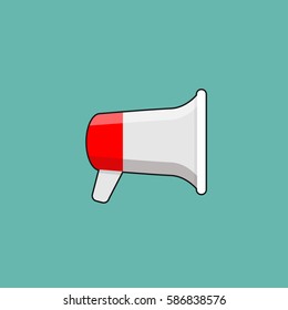 megaphone design vector or bullhorn for amplifying