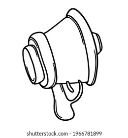 Megaphone Doodle vector icon. Drawing sketch illustration hand drawn cartoon line.