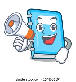 With megaphone education character cartoon style