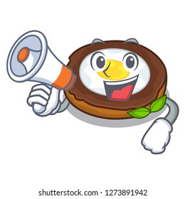 With megaphone egg scotch cartoons are ready served