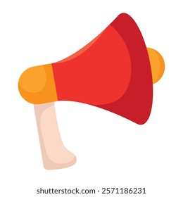 megaphone firefighter equipment isolated icon