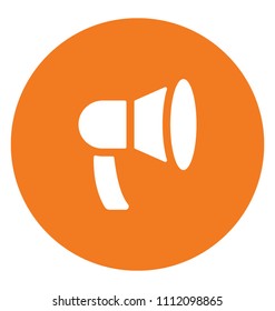 Megaphone Flat Colored Icon
