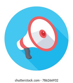
Megaphone Flat Colored Icon
