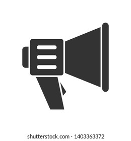Megaphone Flat Design Icon Vector