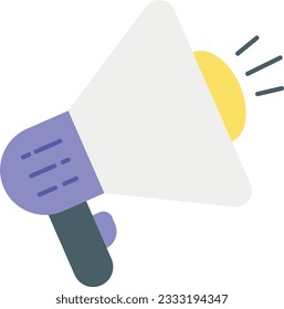 A megaphone flat icon design