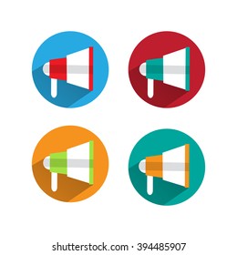 megaphone flat icon design