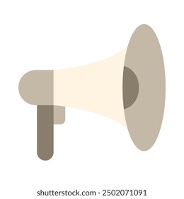Megaphone Flat Icon Design For Personal nad Commercial Use