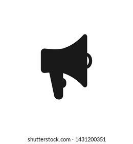 Megaphone Flat Icon Logo Vector