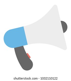 
Megaphone, flat icon loudspeaker
