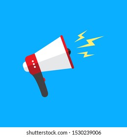 megaphone Flat Icon. loudspeaker vector design