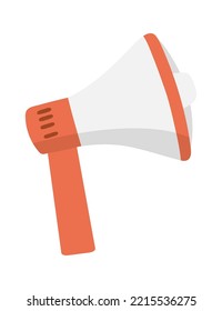 Megaphone flat icon Show support Rally about rights