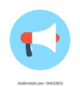 Megaphone flat icon vector