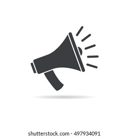 megaphone flat icon vector design 