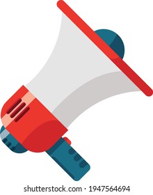 Megaphone. Freedom of speech symbol. Speaker.