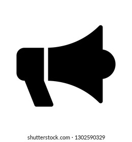 megaphone glyph icon