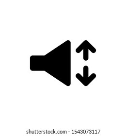 megaphone glyph icon black and white