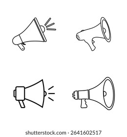 Megaphone Graphic Icon Element Symbol Design