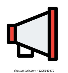 megaphone or hand-held speaker