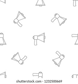 Megaphone with handle pattern seamless vector repeat geometric for any web design