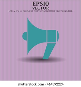 Hochwertiges Megaphon-Symbol