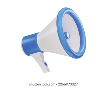 Megaphone icon with 3d vector icon illustration