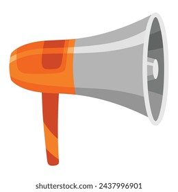 Megaphone icon. Amplify your message with this bold and attention-grabbing graphic. Perfect for marketing and communication themes. Loud