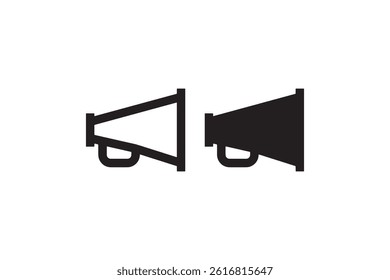Megaphone icon for announcement and communication Vector