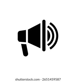 Megaphone Icon Announcement and Notification Loudspeaker Symbol