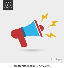 Megaphone icon design 