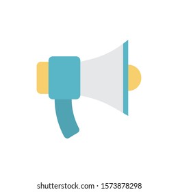 Megaphone icon design, Amplifer speaker bullhorn announce speech message communication and sound theme Vector illustration