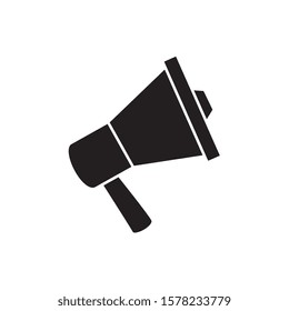 Megaphone icon design, Amplifer speaker bullhorn announce speech message communication and sound theme Vector illustration