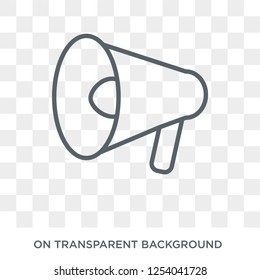 Megaphone icon. Megaphone design concept from  collection. Simple element vector illustration on transparent background.