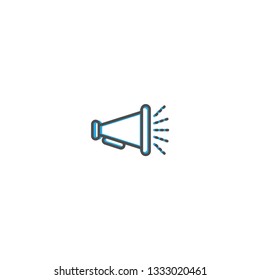 Megaphone icon design. Essential icon vector illustration design