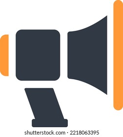 Megaphone icon design flat style