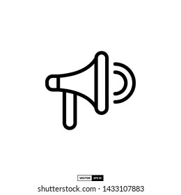 Megaphone icon, design inspiration vector template for interface and any purpose