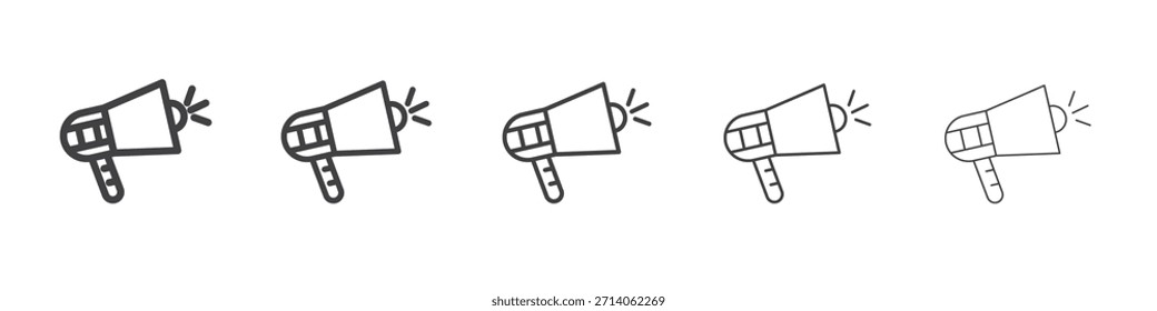 Megaphone icon design, logo, app, UI. Vector illustration, EPS
