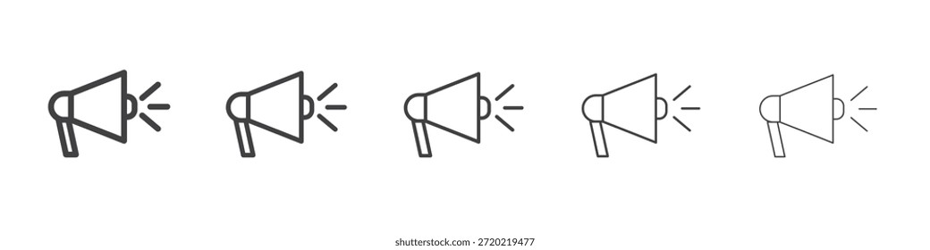 Diseño del icono del megáfono, logotipo, App, interfaz de usuario. Ilustración vectorial, EPS