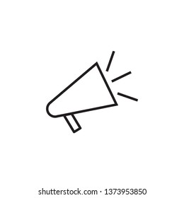megaphone icon design template
