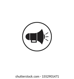 MEGAPHONE ICON DESIGN , VECTOR EPS10
