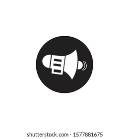 MEGAPHONE ICON DESIGN , VECTOR EPS10